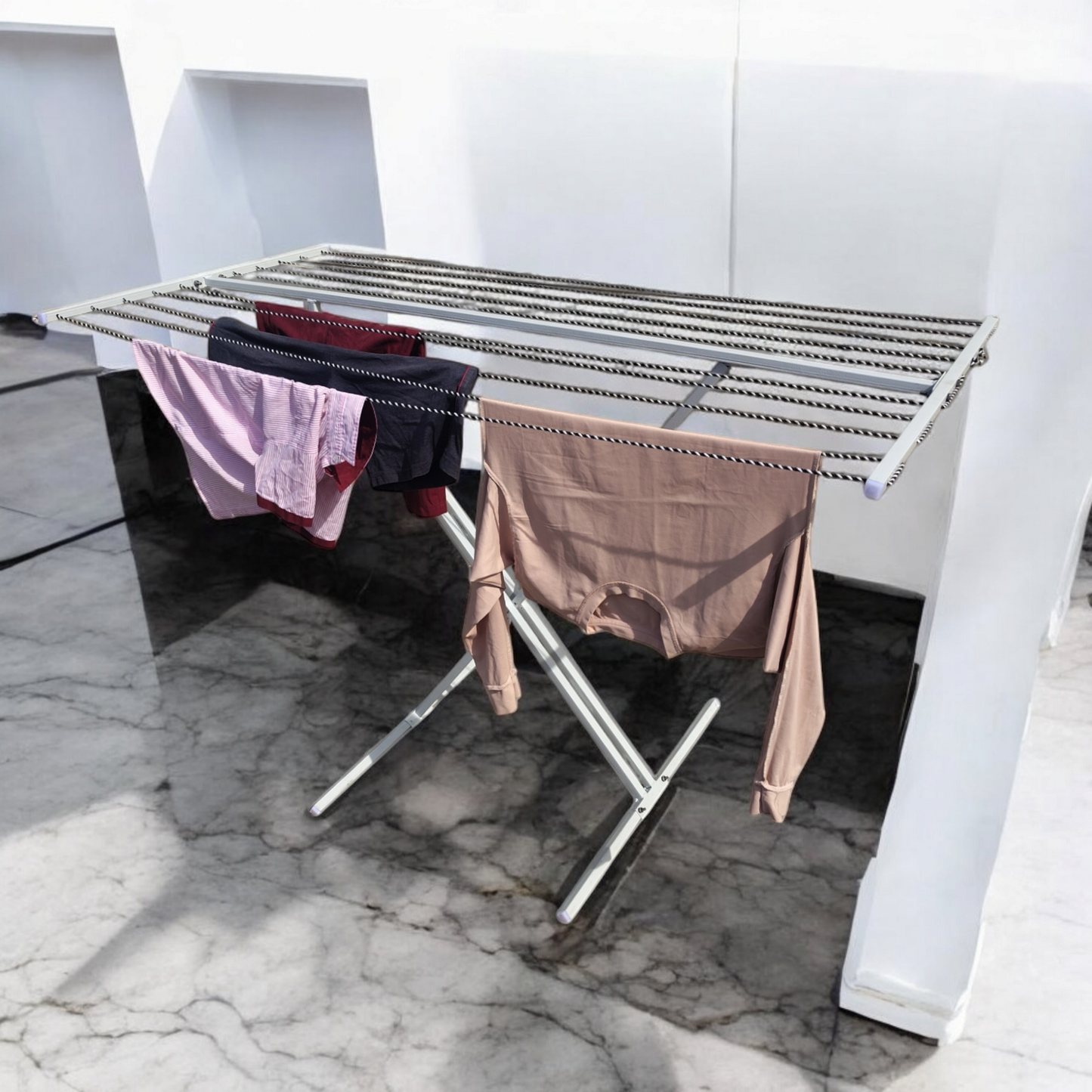 Portable Cloth Dryer Stand With 10 Line Option