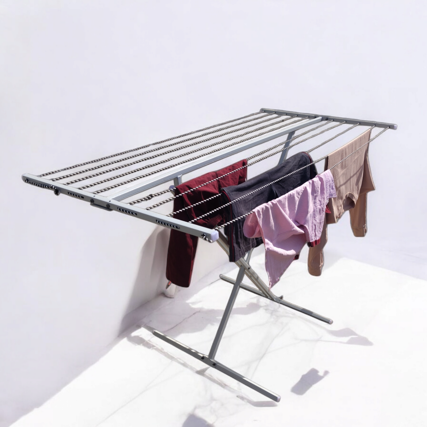 Portable Cloth Dryer Stand With 10 Line Option